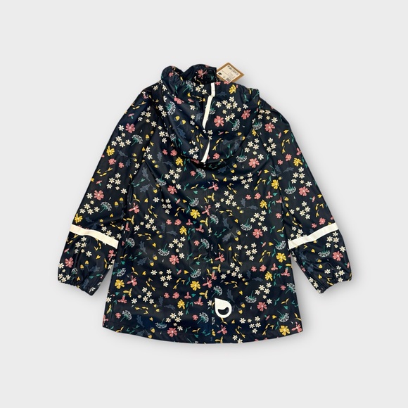 Reima Vatten Blue Floral Raincoat - Picture 5 of 9